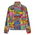 thumbnail image 6 of Jackets for Women Winter Coat Jackets Flannel Stand Collar Jacket(Candy Wrappers,Size:S-4XL), 6 of 7
