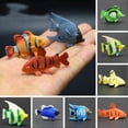 thumbnail image 2 of 12 pcs Mini Tropical Ocean Fish Pet Figures Toy PVC Pool Fish Toy Early Education Mini Marine Fish Toy, 2 of 4