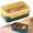 yellow, variant on Double Grid Fresh Keeping Lunch Box 1100ml Separated Lunch Box With Fork And Spoon Portable And Portable BoxforStudents And Workers, 1100ml Bento Lunch Box, Portable Meal Prep Box