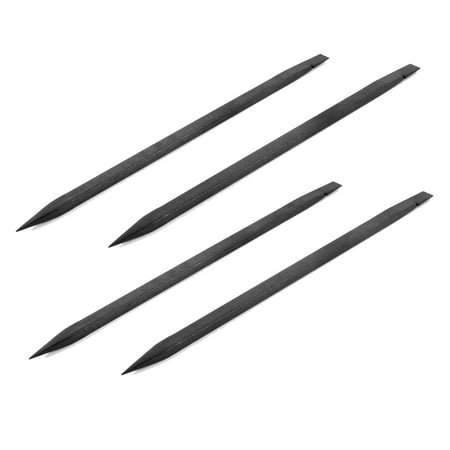 Plastic Pry Bar Unique Bargains 4 Pcs Black Plastic Spudger Stick Pry Bar Opening Repair Tool Kits for Phone ()