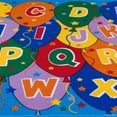 thumbnail image 4 of Allstar Kids / Baby Room Area Rug. Learn ABC / Alphabet Letters Baloons. Bright Colorful Vibrant Colors (3' 3" x 4' 10"), 4 of 7