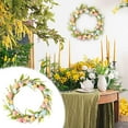 thumbnail image 2 of Harpi Spring Wreaths for Front Door Clearance, Greenery Summer Wreath, Easter Decorations Simulation Easter Wreath Home Party Hanging Ornaments Door Hanging, 2 of 9