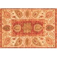 thumbnail image 1 of Ahgly Company Indoor Rectangle Abstract Orange Modern Area Rugs, 7' x 9', 1 of 4