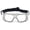 Gray, variant on Sports Goggles for Men and Women Protective Shock Resistant Lens Windproof Fogproof for Basketball Football Transparent White