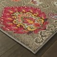 thumbnail image 2 of Sphinx Bohemian Area Rugs - 191J5 Southwestern Lodge Grey Bulbs Petals Leaves Blossoms Rug, 2 of 4