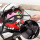 thumbnail image 2 of Redes Malla Moto Sujetar Casco Portabulto Cuerda Gancho 5pzs Malubero Negro, 2 of 5