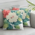 thumbnail image 3 of Indoor/Outdoor Floral Print Poly Filled Throw Pillow, Multi, 3 of 7