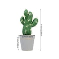 thumbnail image 2 of IFANLANDOR Simulation Potted Plants Mini Cactus Bonsai Green Office Workers 1Pack, 2 of 8