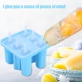 thumbnail image 4 of Paletas De Hielo De 6 Cavidades, Molde Para Paletas Reutilizable, Fabricante De Helados De Silicona Con Palitos De Paletas Para Niños Y Adultos Advancent HA044906-01, 4 of 6