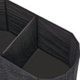thumbnail image 3 of Aria Home Boucle Storage Ottoman Bench 18", Tufted Footrest for Living Room, Black, 3 of 12