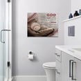 thumbnail image 5 of Baseball Poster Wall Art Boy Men Room Inspirational God Quotes Poster Sports Wall Decor Rustic Picture Canvas Prints Framed Modern Artwork for Home Living Room Bedroom Gym Playroom 16"x12", 5 of 6