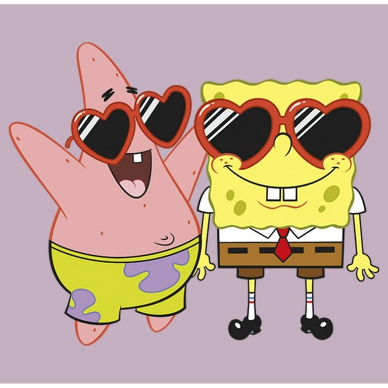 Men's SpongeBob SquarePants Patrick in Heart-Shaped Sunglasses Graphic Tee  Tie Dye 2X Large - Walmart.com