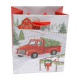 thumbnail image 1 of Holiday Time Petit Sac Cadeau Brillant De Noël avec Camion Rouge, 1 of 4