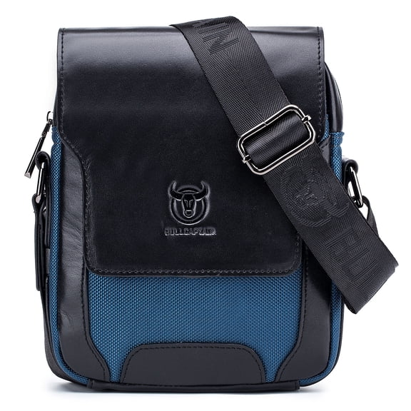 Sac à Bandoulière en Cuir Élégant pour Hommes, Sac Messager Crossbody pour le Trajet, le Travail, les Voyages d'Affaires