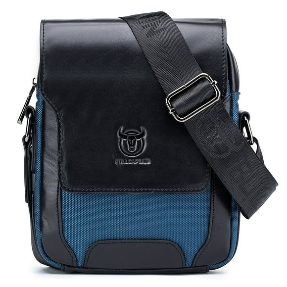 Men Stylish Leather Shoulder Bag Crossbody Messenger Bag for Commuting Working Business Travel