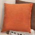 thumbnail image 5 of Stratton Home Decor Set of 2 Burnt Orange Tweed 18" Pillow Cover, 5 of 7