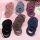 thumbnail image 4 of 100pcs lazos para el cabello sin costura Cuerdas elásticas para el cabello Soportes de cola de caballo Bandas elásticas para el cabello, 4 of 6