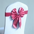 thumbnail image 4 of High Elasticity Chair Back Decoration, Satins Bows Stretch Chair Sashes Tie , Installation for Home Use, 4 of 8