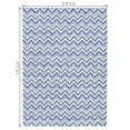 thumbnail image 5 of Sunnydaze Dreams Classic Flat Weave Blue Chevron Outdoor Area Rug, 5' x 7', 5 of 8
