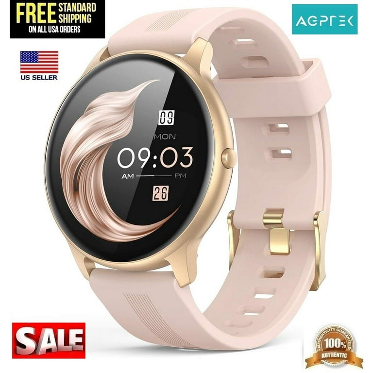 AGPTEK LW11 Smart Watch for Women Men IP68 Waterproof Android iOS