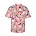 thumbnail image 4 of Rat Terrier Dog Floral Flower Men'S 3d Print Casual Button Down Shirts, Novelty Hawaiian Short Sleeves M, 4 of 7
