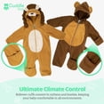 thumbnail image 2 of Cuddle Club Fleece Baby Bunting Bodysuit One Piece Hooded Romper Outerwear, 3T Lion & Monkey 2-Pack, 2 of 7