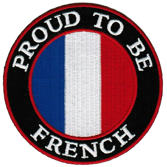 Proud To Be French Iron-On Embroidered Biker Patch