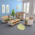 thumbnail image 3 of Elevated WB1972 12 x 36 x 17 in. Community Table - Brown & White, 3 of 4