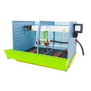 Hatching Time Chick Brooder - 2 Section H:15 (Power-Washable, Durable, ABS Plastic) | Ciimuka