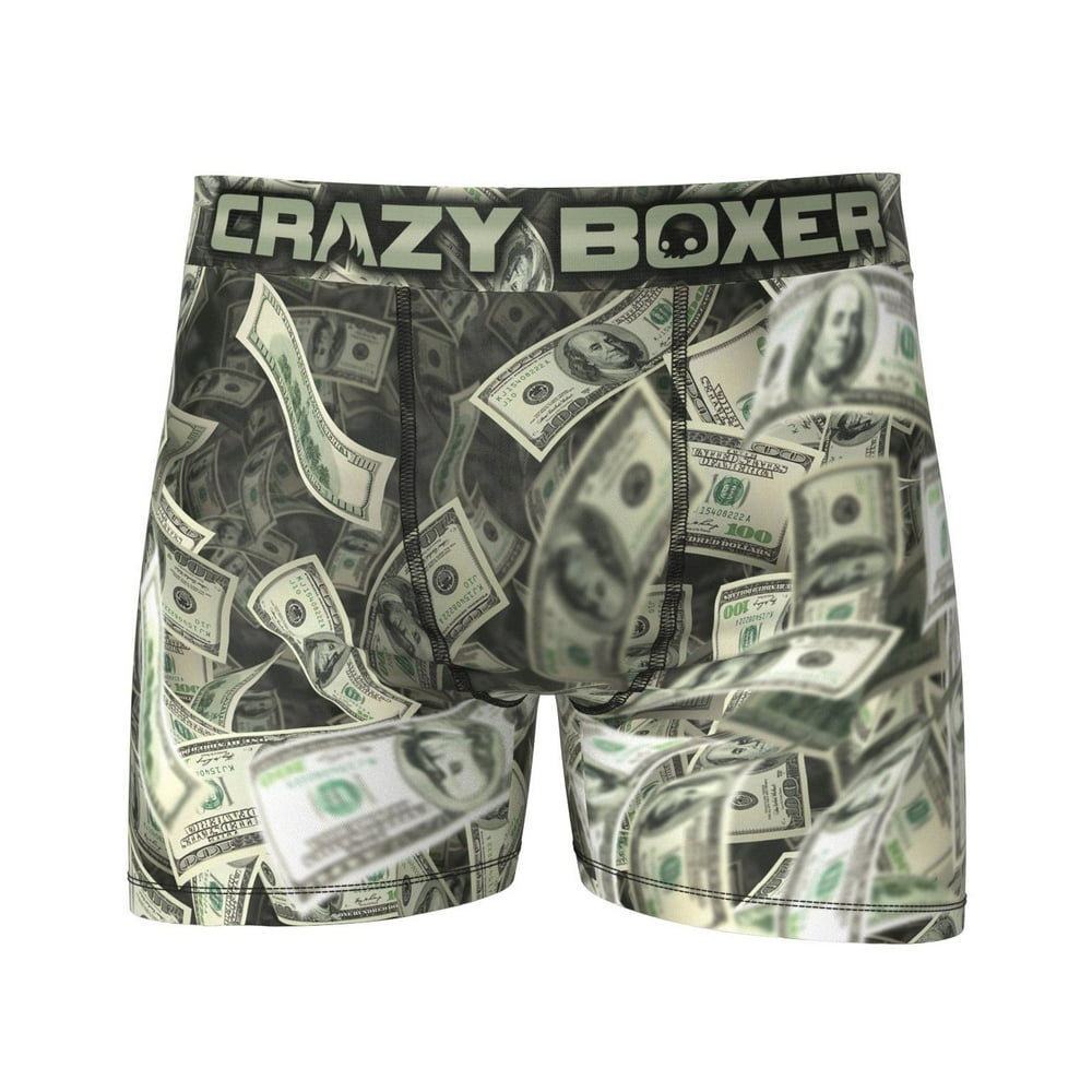 Miscellaneous Crazy Boxer Cash Money Print Boxer BriefsXLarge