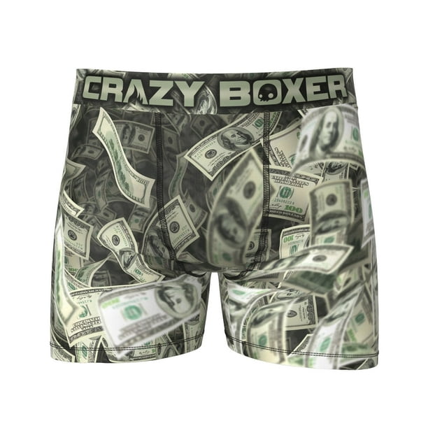Miscellaneous - Crazy Boxer Cash Money Print Boxer Briefs-XXLarge (44 ...