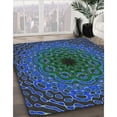 thumbnail image 2 of Ahgly Company Indoor Rectangle Patterned Deep-Sea Green Novelty Area Rugs, 5' x 7', 2 of 6