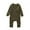 a-L112, variant on Boys Girls Baby Jumpsuit Solid Color Ribbed Knit Henley Romper With Button Placket Long Sleeve Snap Closure For Infant Casual Layering Wear