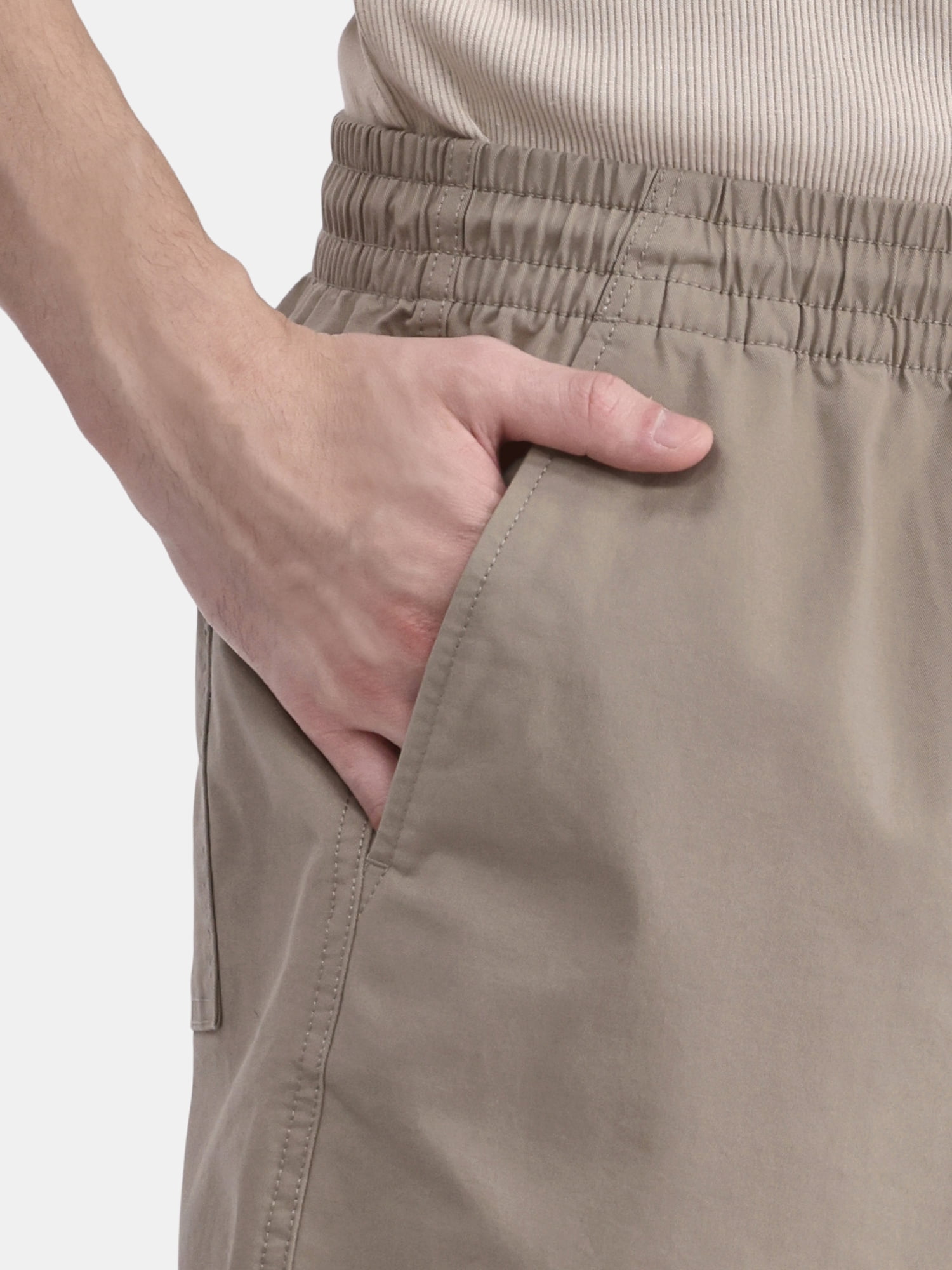 No Boundaries Men's & Big Men's Cotton Twill 6" Shorts, Sizes XS-5XL