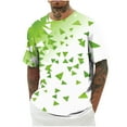 thumbnail image 2 of Styesk T-Shirts pour Homme Hommes Mode Décontractée Imprimé Sport Manches Courtes Col Rond Chemisiers Chemises, 2 of 4