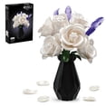 thumbnail image 1 of Ramo de rosas blancas APENGBAOL de 256 piezas con florero, 1 of 7