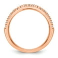 thumbnail image 2 of 14K Rose Gold Ring Band Wedding Diamond, Lab Grown Round White, 2 of 6