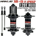thumbnail image 2 of NanLio XM820 Mountain Bike Hubs 120T Bicycle Hubs Sealed Bearing Hub 28/32/36 Holes Disc Brake Bicycle Hub 8 9 10 11 12Speed, 2 of 10