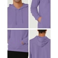 thumbnail image 6 of Lars Amadeus Men's Hoodie Sweatshirt Long Sleeves Solid Drawstring Pullover, 6 of 6