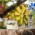 thumbnail image 3 of Molino de viento de hierro decorativo para jardín, Spinner de estaca para exteriores, balcón, molino de viento, estatua, césped, decoración de Patio, niñas, niños, cumpleaños, amarillo Inevent HA010948-01B, 3 of 7