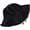Black, variant on CoCopeaunts Spring Summer Bucket Hat with Tassel Brim Women Cotton Portable Foldable Beach Fisherman Hat Ladies Outdoor Sun Cap