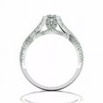 thumbnail image 3 of Forever Jewels 3.50Ct Round Moissanite Womens Wedding Bridal Ring Set 14K White Gold Plated, 3 of 4