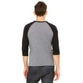 thumbnail image 2 of Bella + Canvas Unisex 3/4-Sleeve Baseball T-Shirt, 2 of 3