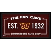 Washginton Commanders Framed 10" x 20" Fan Cave Collage - Fanatics Authentic Certified