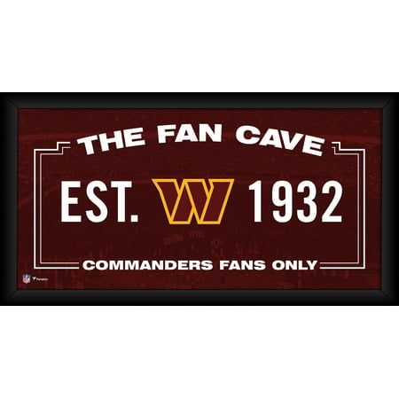 Washginton Commanders Framed 10" x 20" Fan Cave Collage - Fanatics Authentic Certified
