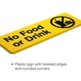 thumbnail image 4 of Excello Global Products No Food or Drink Sign 9"x3" Easy To Mount (3 pack Yellow) - EGP-HD-0267-A, 4 of 5