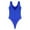 Blue, variant on MSemis Women's Glossy Slim Fitted Oil Shiny T-shaped Bodysuits Tank Top Leotard