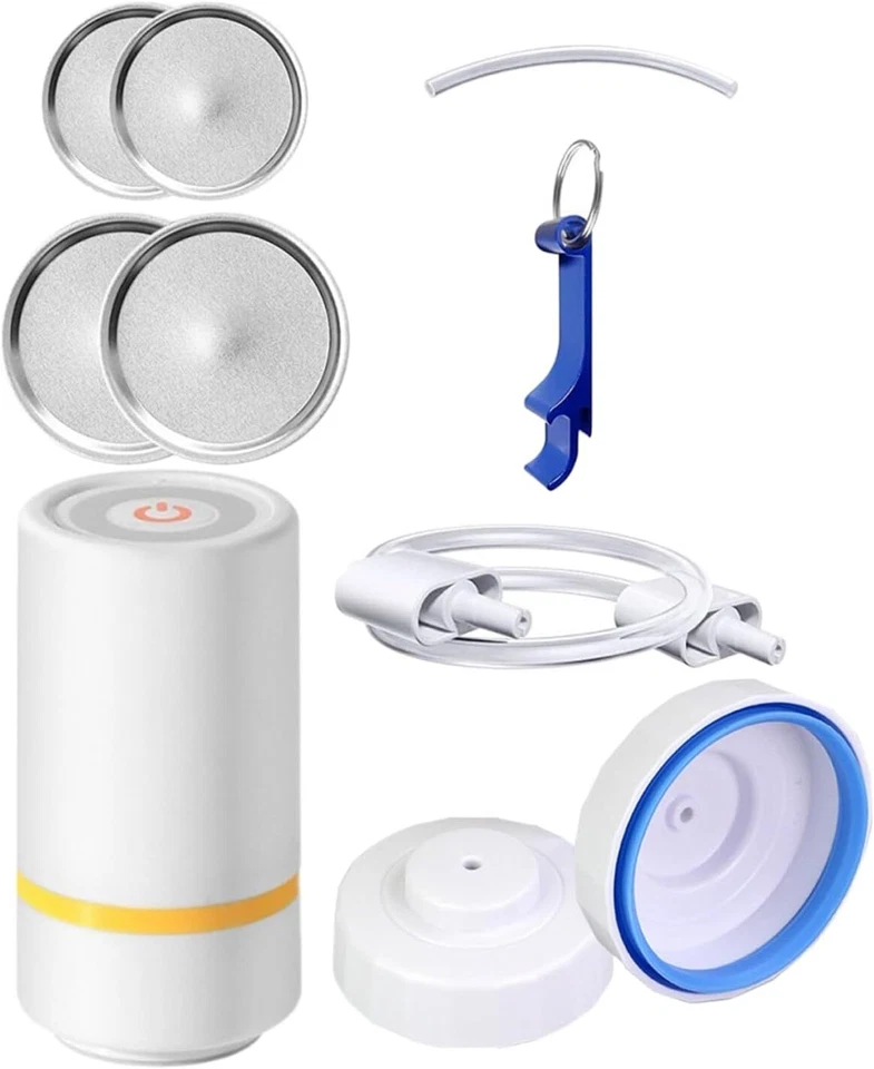 CIRCLE- Mason Jar Vacuum Sealer Kit For Foodsaver Food Saver Jar Sealer Pump Can Opener