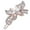 White, variant on Hot Sale! Yiteos Polyester Hair Clip, Women Design French Style Hairpin Clip Hair Barettes Butterfly Hair Clips Wedding Brides Hair Accessories, 1 Hairpin