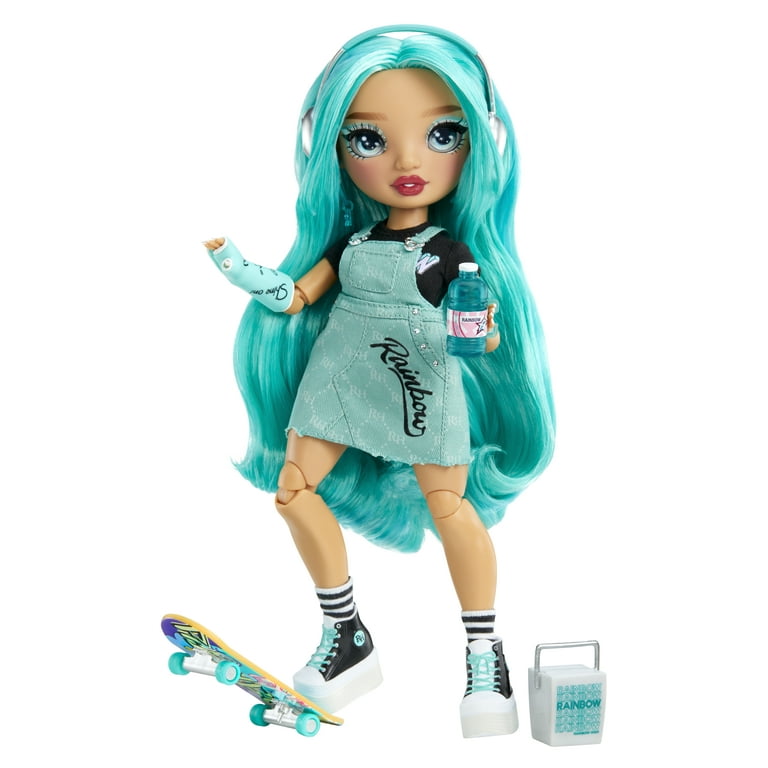 Rainbow High Blu - Blue Fashion Doll in Fashionable Outfit, Wearing a Cast  & 10+ Colorful Play Accessories. Gift for Kids 4-12 Years and Collectors